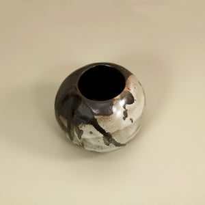 Small Sphere Vase / Marble Charcoal