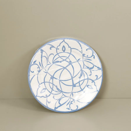 Caspari Paper Dinner Plates / Algarve Blue