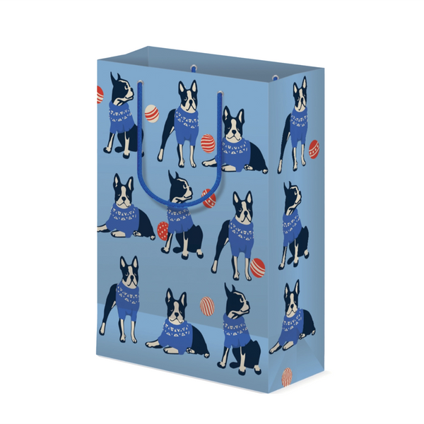 Designer Gift Bag / Terriers in Sweaters