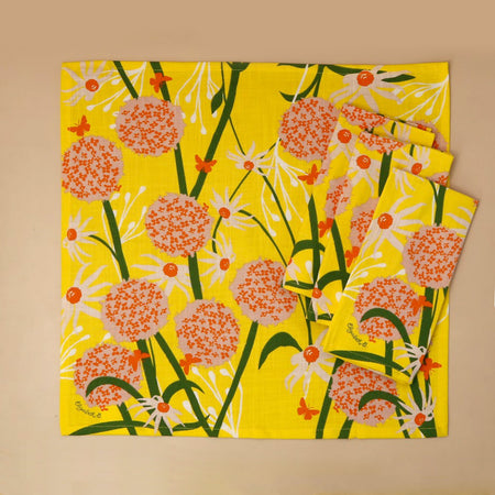 Elizabeth Grubaugh 4pc Napkin Set / Allium