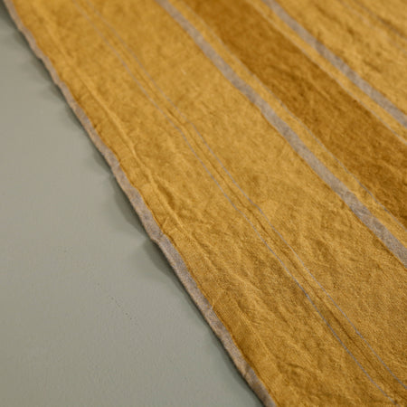 Amber Stripes Linen Table Runner