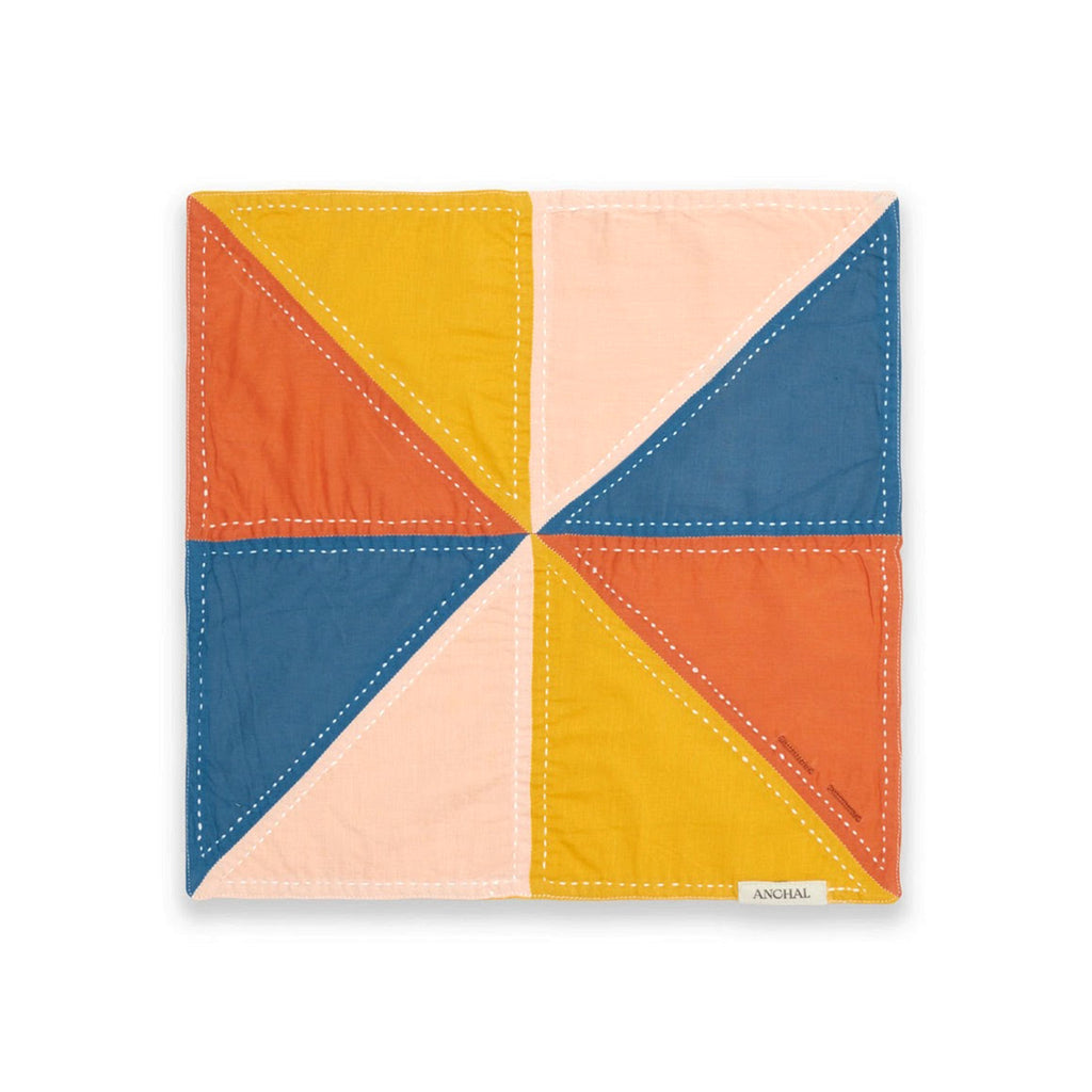 Colorblock Baby Bib Bandana / Mustard
