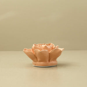 Ceramic Flower / Apricot Snowdrop