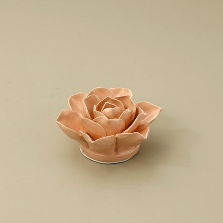 Ceramic Flower / Apricot Snowdrop