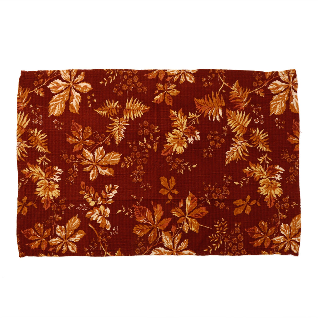 Printed Waffle Tea Towel / Adirondack / Wine