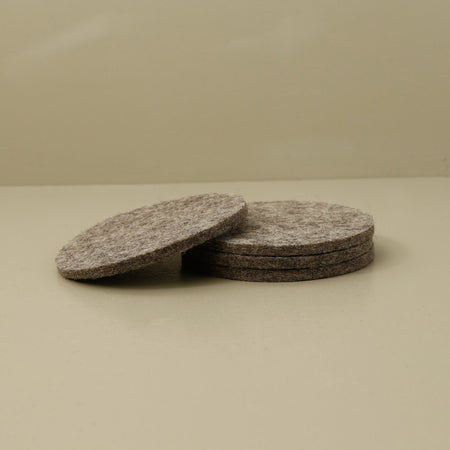 Graf Lantz Round Coaster 4pc Pack / Ash Brown