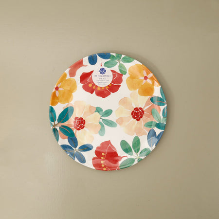 Audrey Floral Melamine Salad Plate