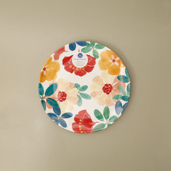 Audrey Floral Melamine Salad Plate