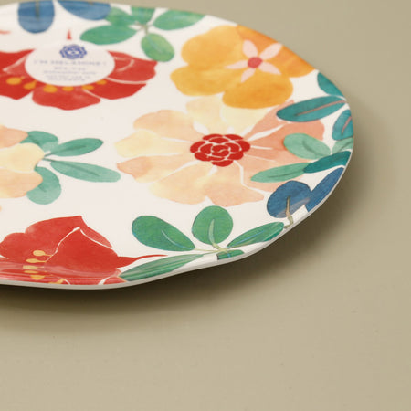Audrey Floral Melamine Salad Plate