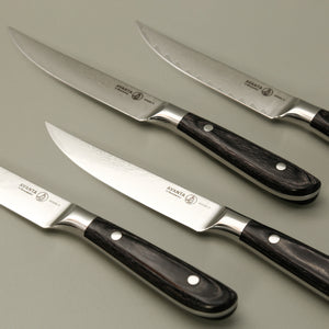 Avanta Damascus Fine Edge Steak Knife 4pc Set