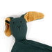 Bunny Organic Cotton Lovey Blanket / Dark Green