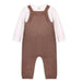 Tiger Jacquard Knit Baby Overall Set