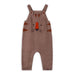 Tiger Jacquard Knit Baby Overall Set