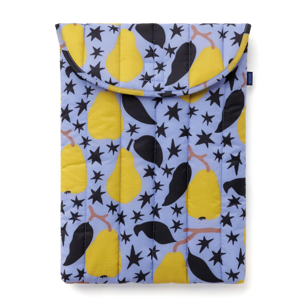Baggu Puffy Laptop Sleeve 16" / Golden Pears