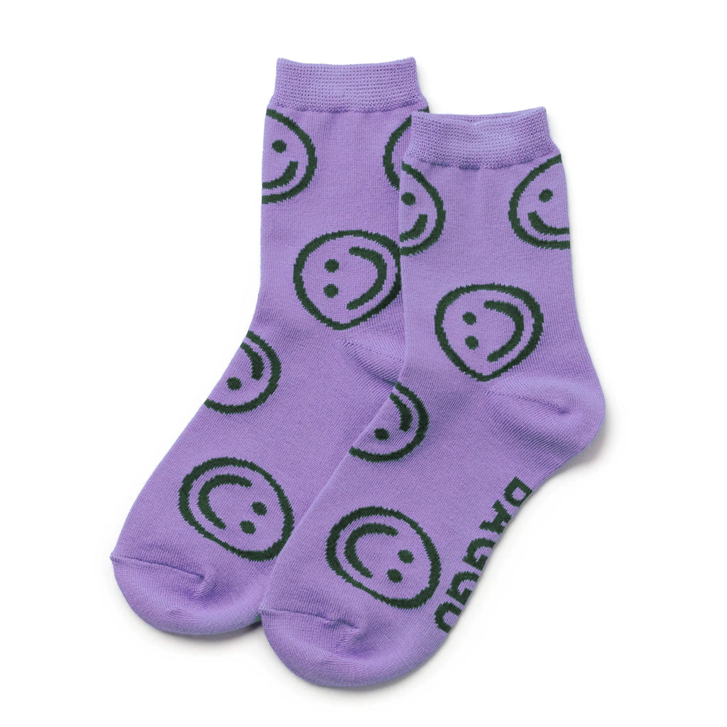 Baggu Crew Socks / Lavender Happy