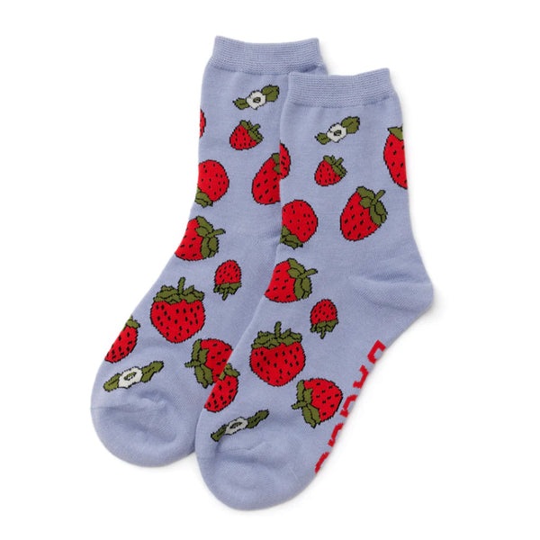 Baggu Crew Socks / Strawberry Blossom