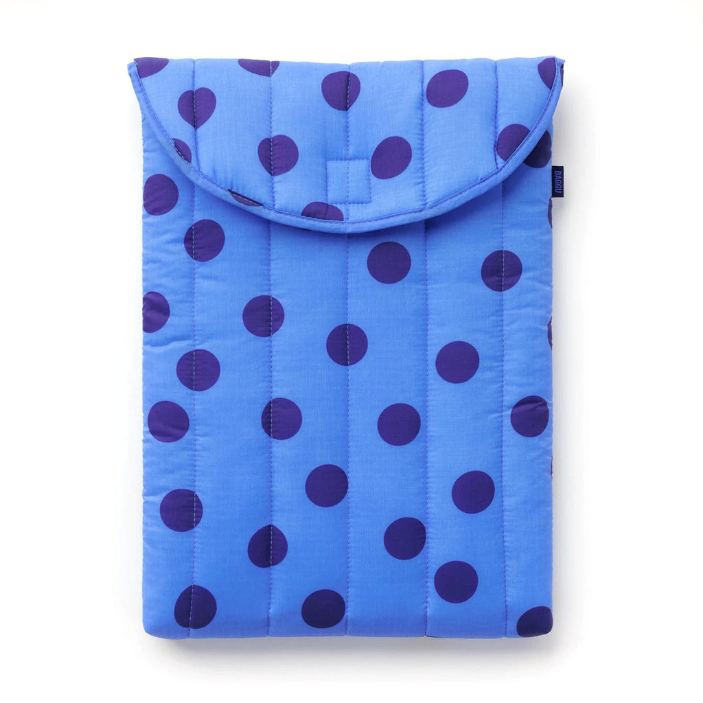 Baggu Puffy Laptop Sleeve 16" / Blue Polka Dot