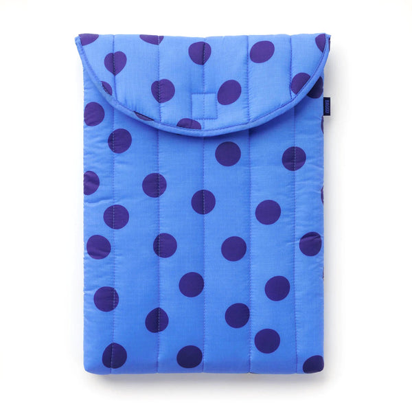 Baggu Puffy Laptop Sleeve 16" / Blue Polka Dot