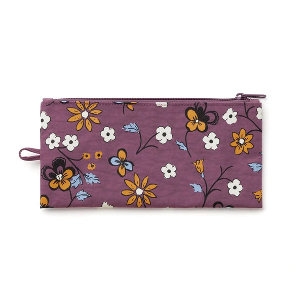 Baggu Flat Medium Zip Pouch / Wildwood Wild Plum
