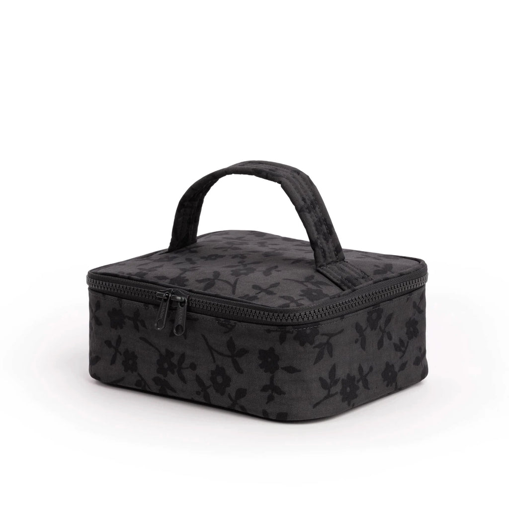 Baggu Small Cosmetic Case / Charcoal Ditsy Floral