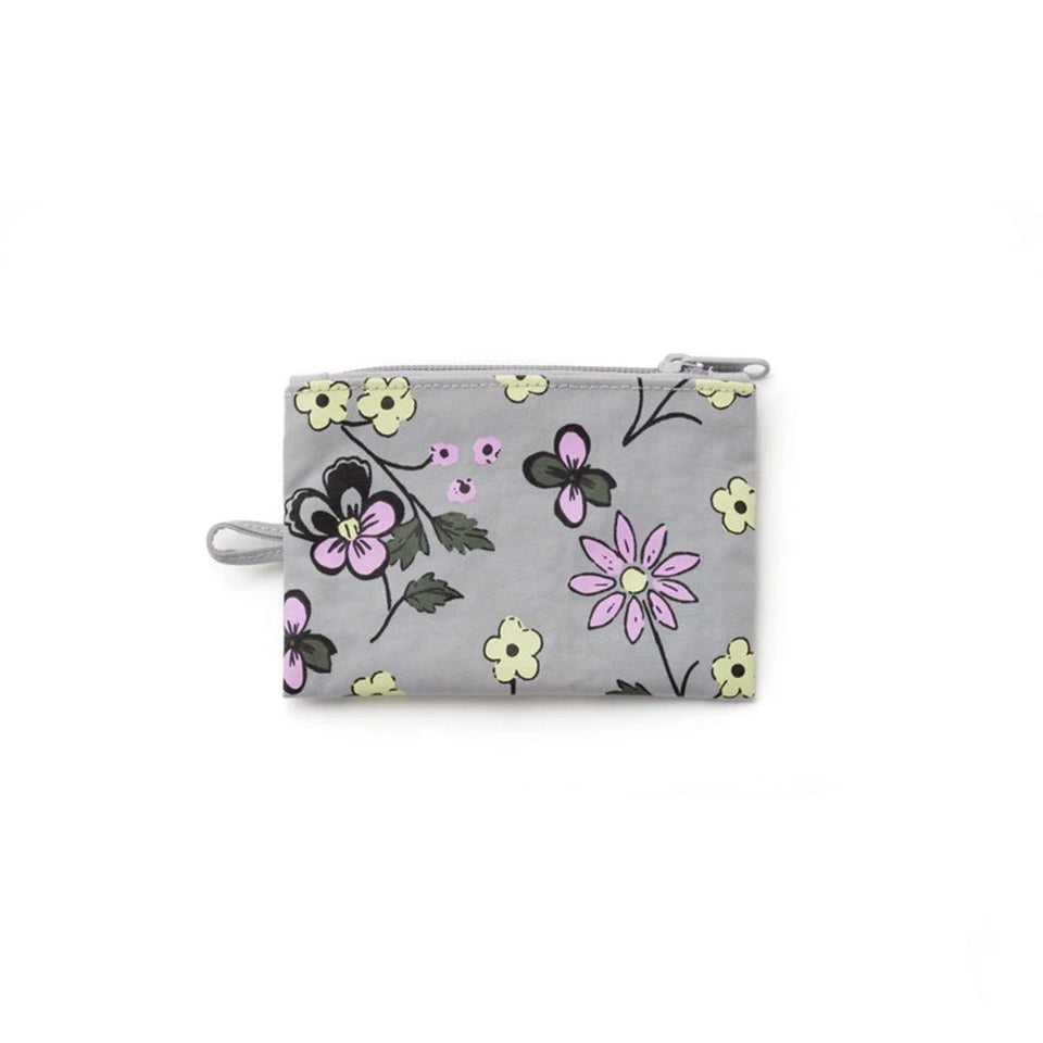 Baggu Flat Small Zip Pouch / Wildwood Grey