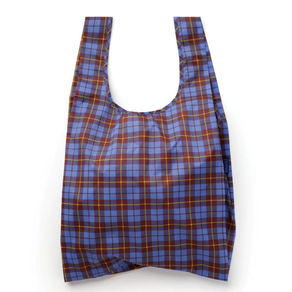 Baggu Standard Grocery Bag / Blue Tartan