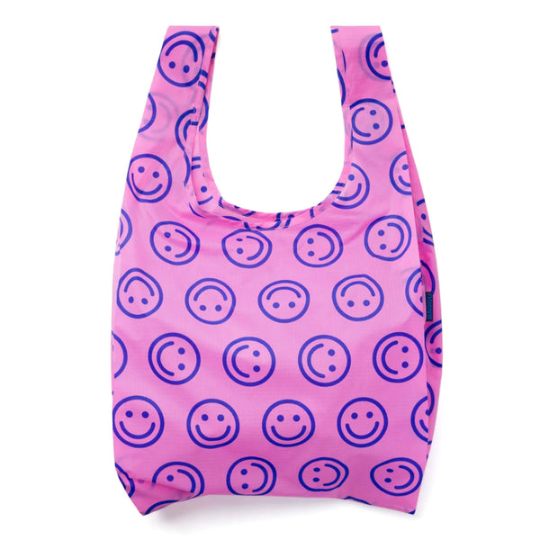 Baggu Standard Grocery Bag / Pop Pink Happy