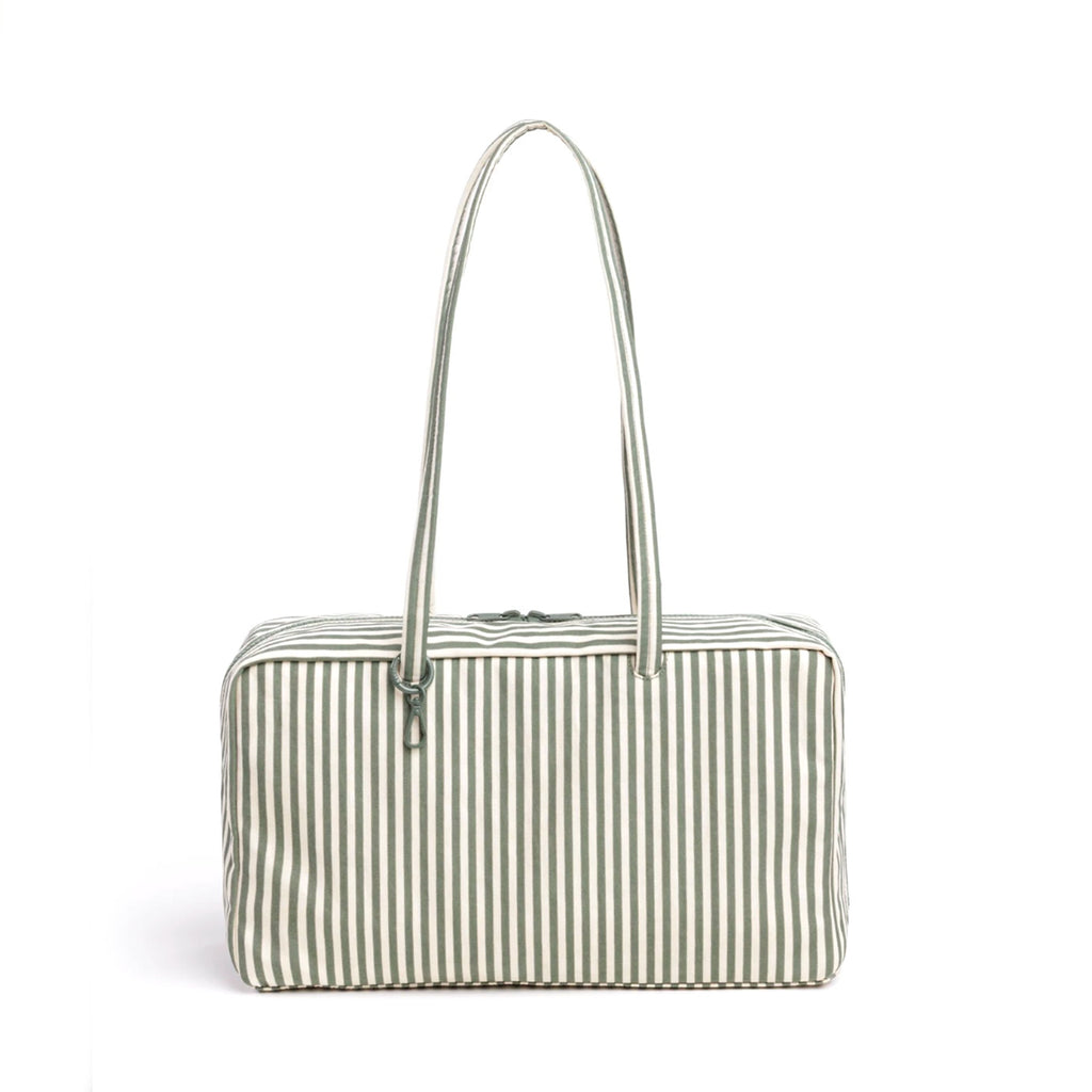 Baggu Nylon Bowler Bag / Medium / Sage Stripe