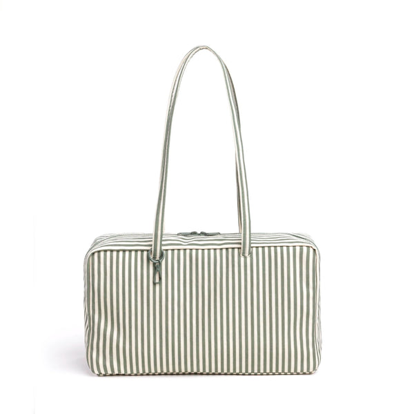 Baggu Nylon Bowler Bag / Medium / Sage Stripe