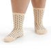 Baggu Crew Socks / Micro Cream and Black Polka Dot