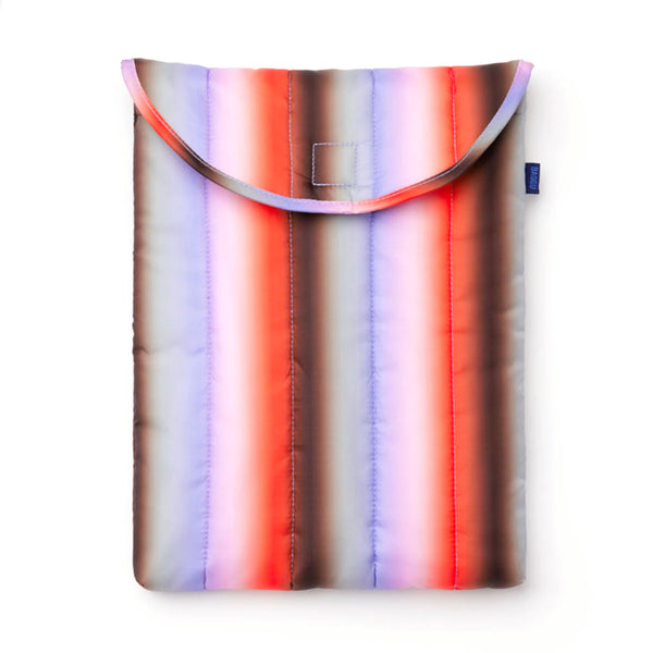 Baggu Puffy Laptop Sleeve 13"-14" / Gradient Stripe Poppy & Lilac