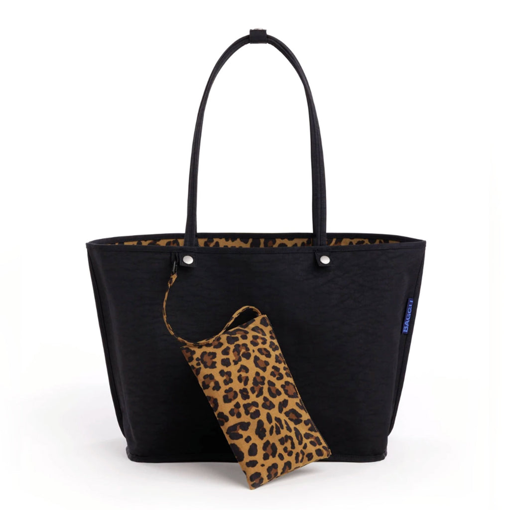 Baggu Reversible Tote Bag / Large / Leopard