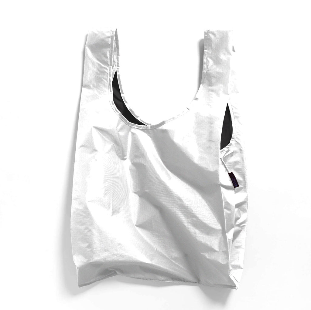 Baggu Standard Grocery Bag / Metallic Silver