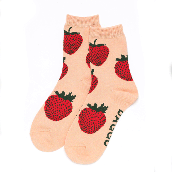 Baggu Crew Socks / Strawberry