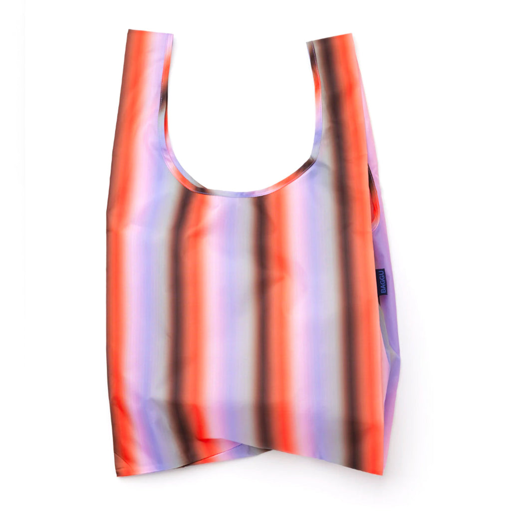 Baggu Standard Grocery Bag / Gradient Stripe Poppy & Lilac