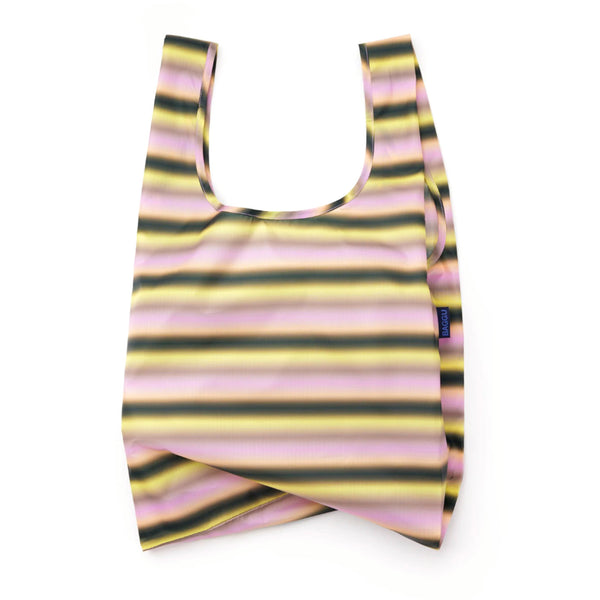 Baggu Standard Grocery Bag / Gradient Stripe Pink & Yellow
