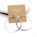 Sterling Silver Brushed Hoops