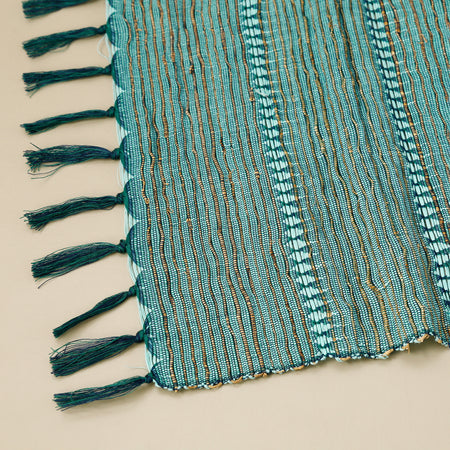 Vetiver Placemat / Indigo Stripes
