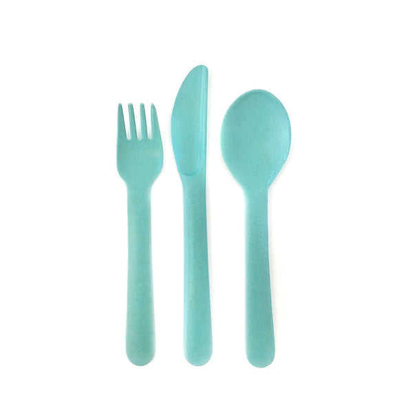 Ekobo Bamboo Kid's Utensil Sets / Lagoon Trio