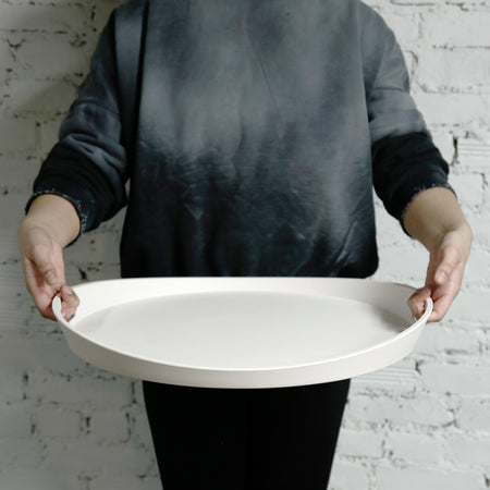 Bamboo Fibre Tray with Handles