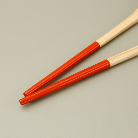 Bamboo Salad Servers / Orange