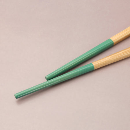 Bamboo Salad Servers / Light Blue