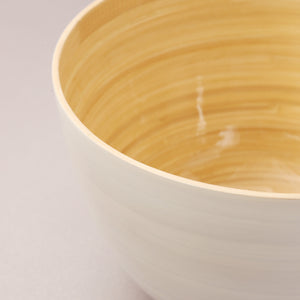 Bamboo Mixing Bowl / White