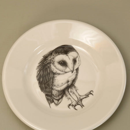 Laura Zindel Bistro Plate / Barn Owl