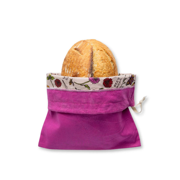 Bee's Wrap Bread Bag / Magenta Meadow