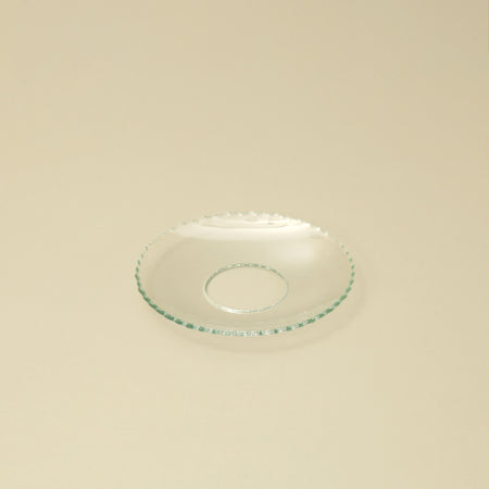 Glass Bobeche Single / Serrated