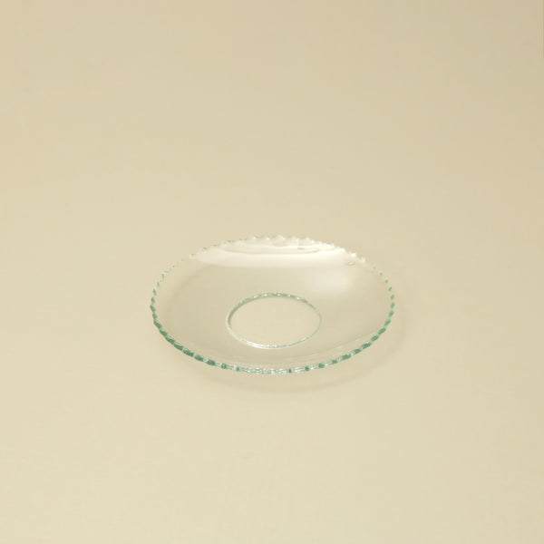 Glass Bobeche Single / Serrated