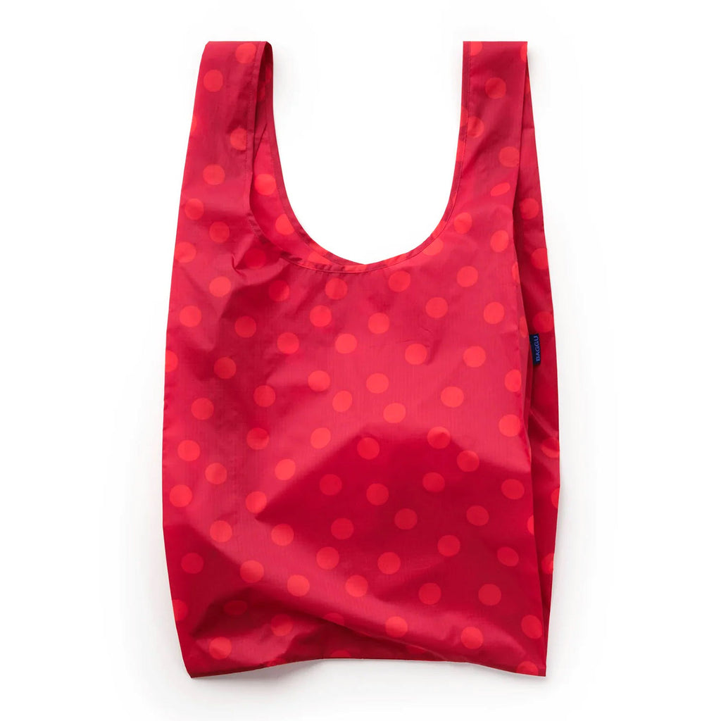 Big Baggu Grocery Bag / Red Polka Dot