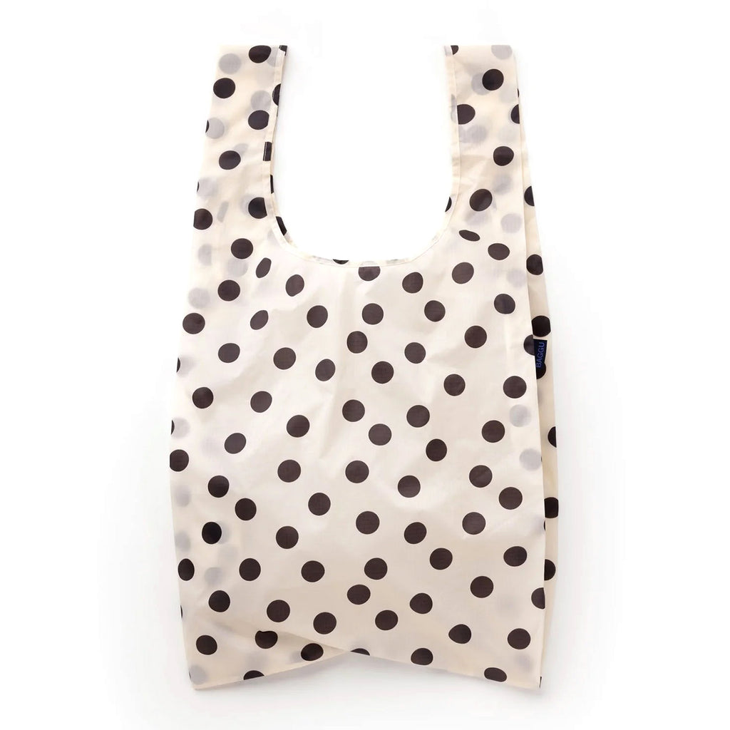 Big Baggu Grocery Bag / Cream Polka Dot