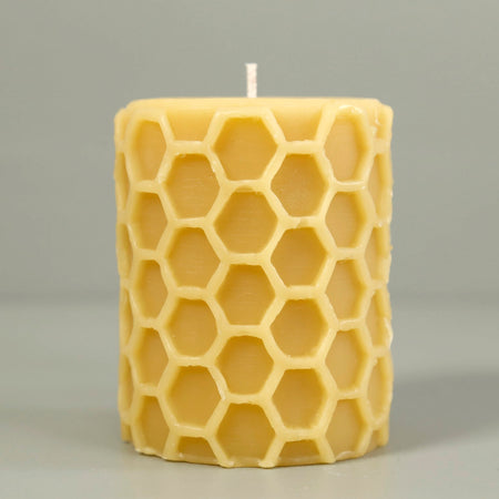 Big Dipper Beeswax Honeycomb  Pillar Candle